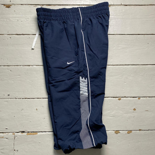 Nike Club Vintage Shell Trackpant Shorts Navy and White Swoosh