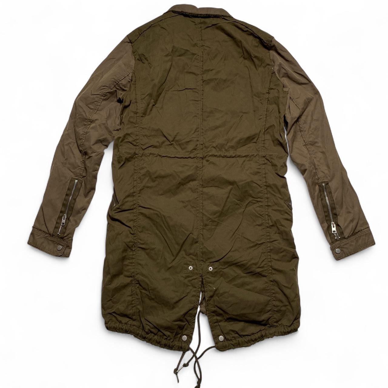 All Saints Military Distressed Womens Khaki Brown Jacket