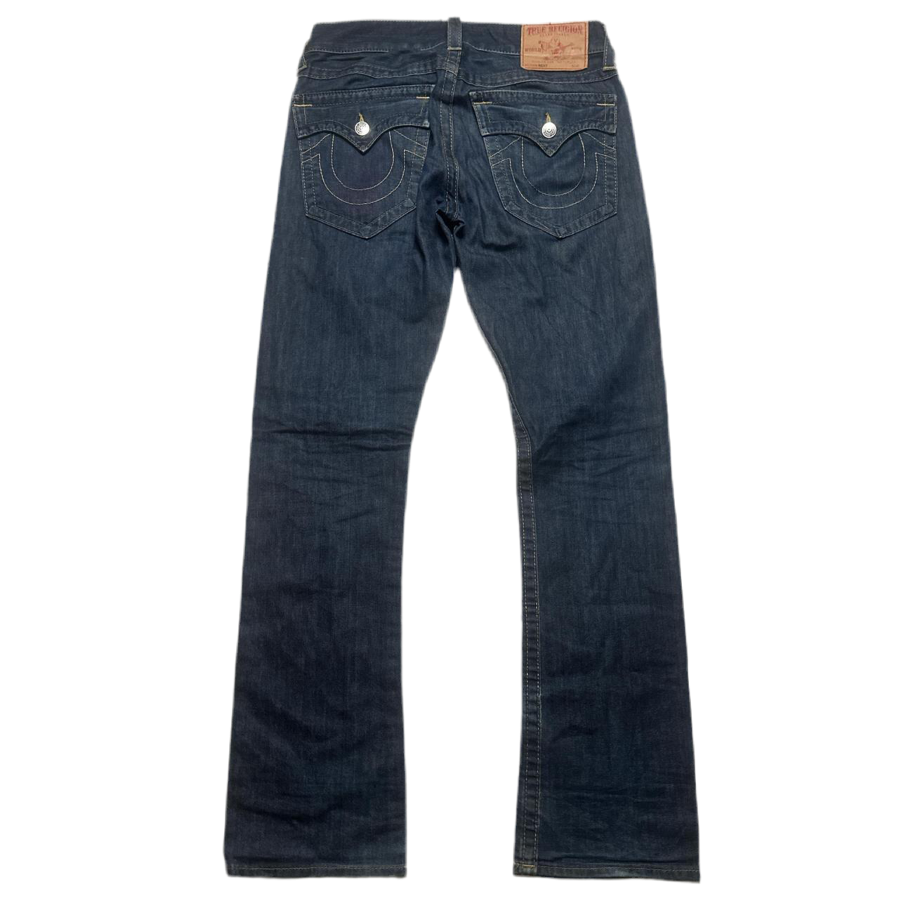 True Religion Ricky Dark Navy Gold Stitch Jeans (30W)