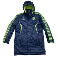 Adidas Climawarm Chelsea Champions League Vintage Puffer Long Parka Coat (L)