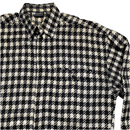 Versus Versace Black and White Houndstooth Checked Shirt (L)