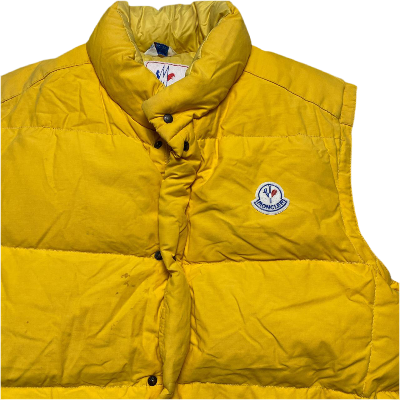 Moncler Grenoble Yellow Vintage Puffer Gilet (L)