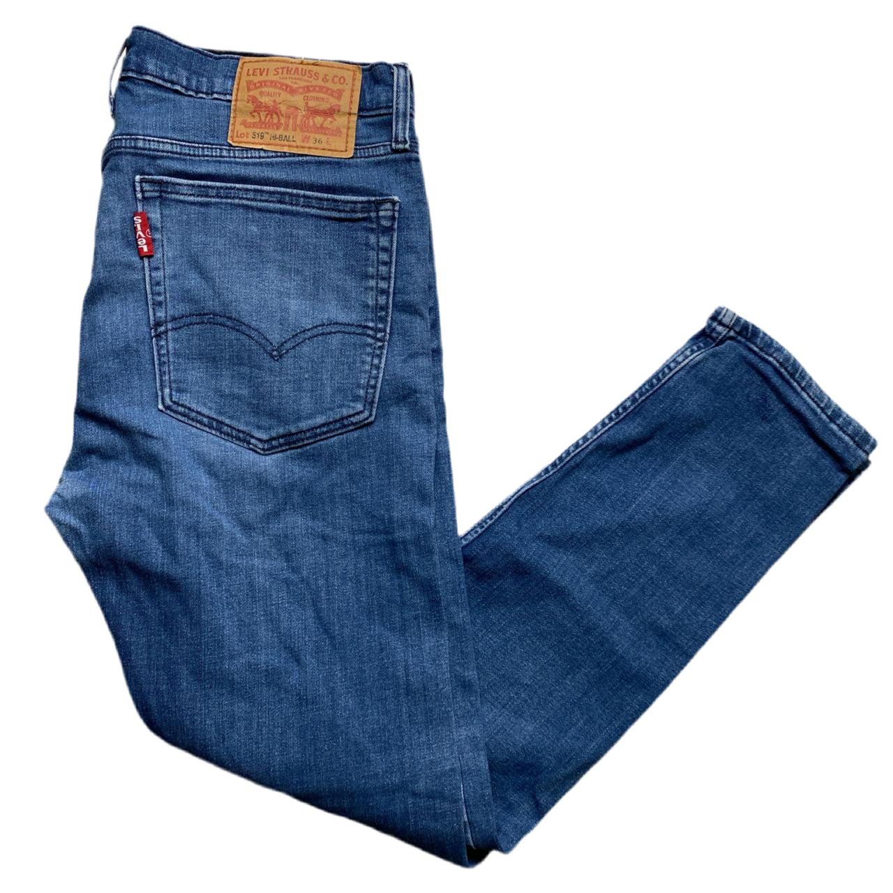 Levis 519 Hi Ball Blue Jeans (36W)
