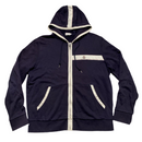 Moncler Navy and White Hoodie (3XL)