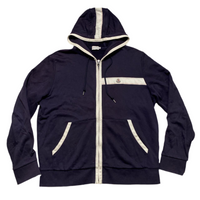 Moncler Navy and White Hoodie (3XL)