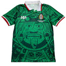Mexico ABA Sport 1998 World Cup Green and White Football Jersey (L)