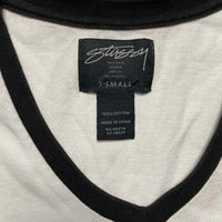 Stussy Womens Long T Shirt Dress Black and White (XS)