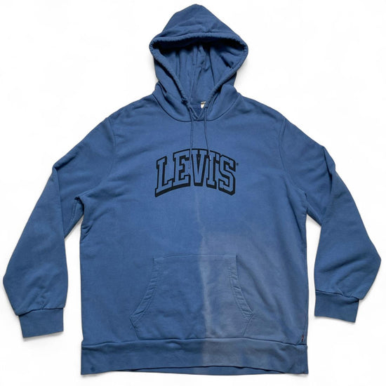 Levis Blue and Black Spellout Hoodie (XL)