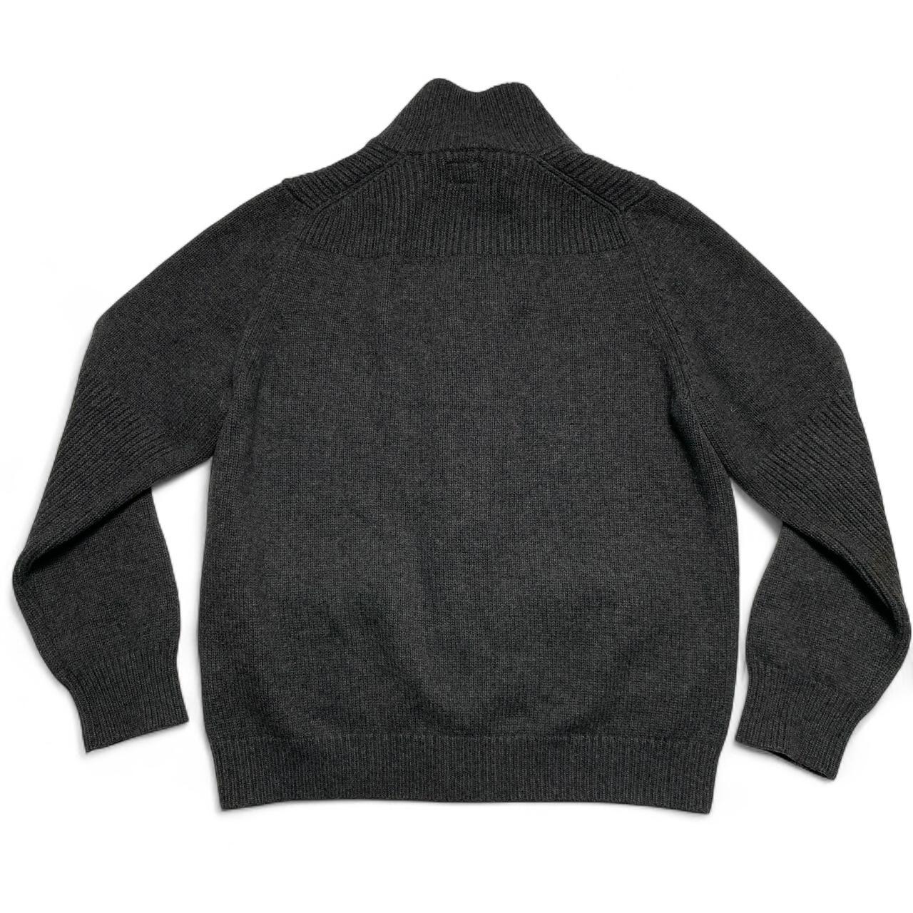 CP Company Vintage Grey Wool Button Up Jumper (XL)