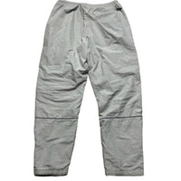 Nike Silver Grey and Navy Swoosh and Tribal Spellout Shell Baggy Trackpant Bottoms (L)