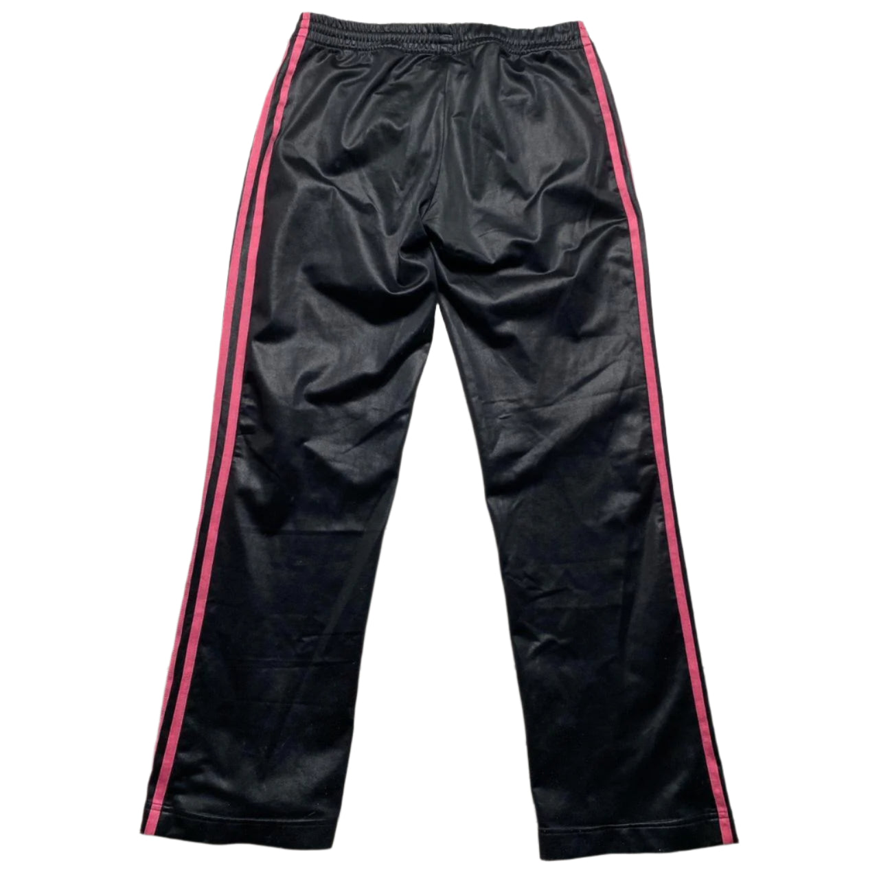 Adidas Chile Black and Pink Womens Trackpant Bottoms (L)