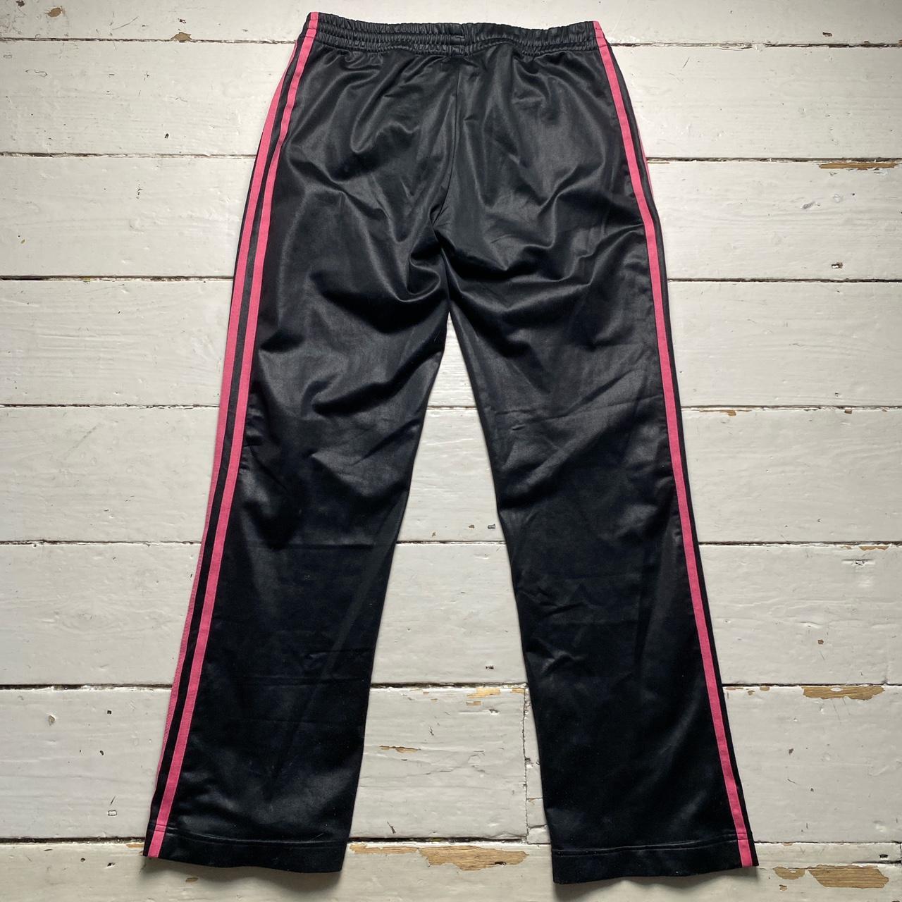 Adidas Chile Black and Pink Womens Trackpant Bottoms