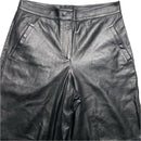 Allsaints Leather Wide Leg Trouser 3/4 Shorts (12)