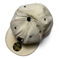 NBA New Era Black White and Red Fitted Cap
