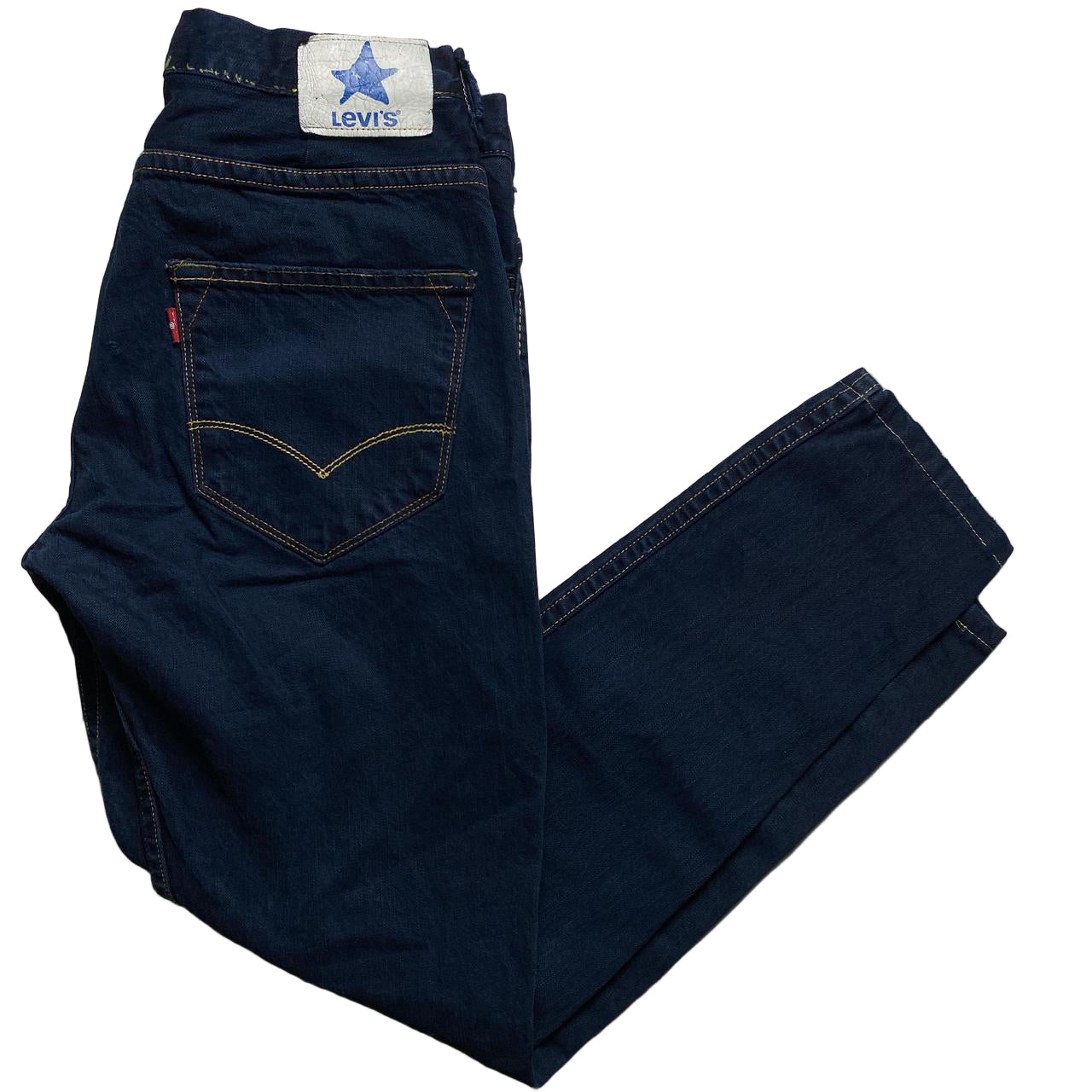 Levis Star 500 Navy Slim Fit Jeans (34W)