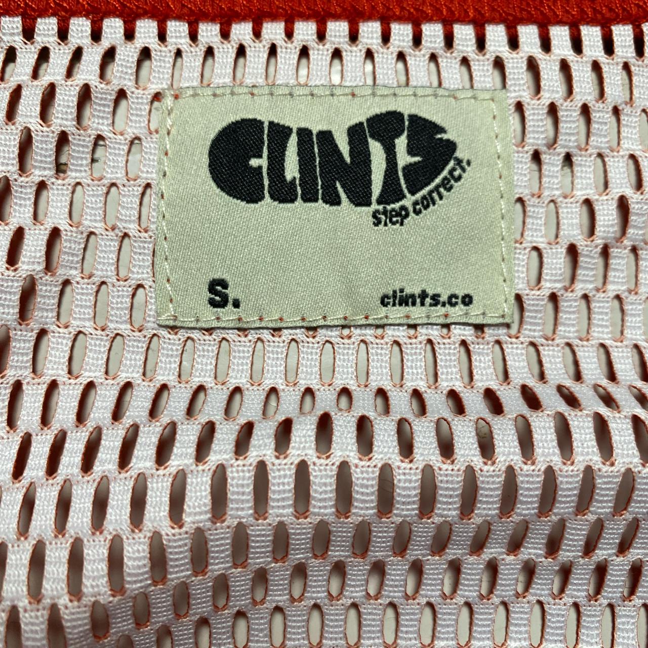 Clints Mesh Tank Top Vest Red and White Ombre Blend (S)