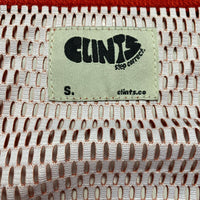 Clints Mesh Tank Top Vest Red and White Ombre Blend (S)