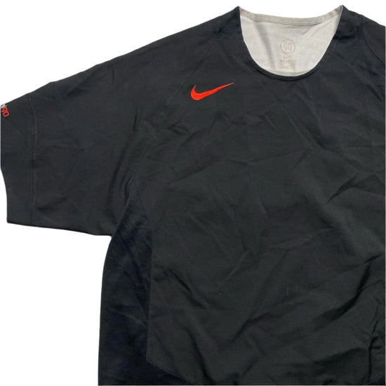 Nike Total 90 Black Red and White Football Jersey T Shirt (XL)