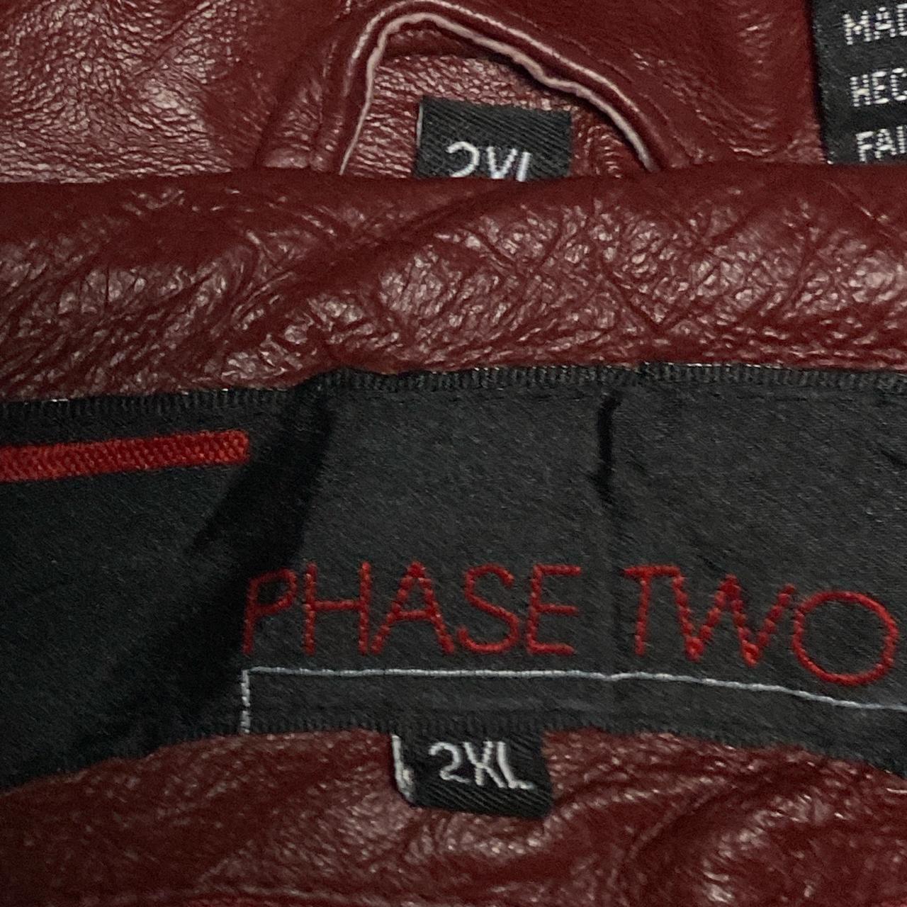 Phase Two Vintage Burgundy Long Fur Lined Trench Coat (2XL)