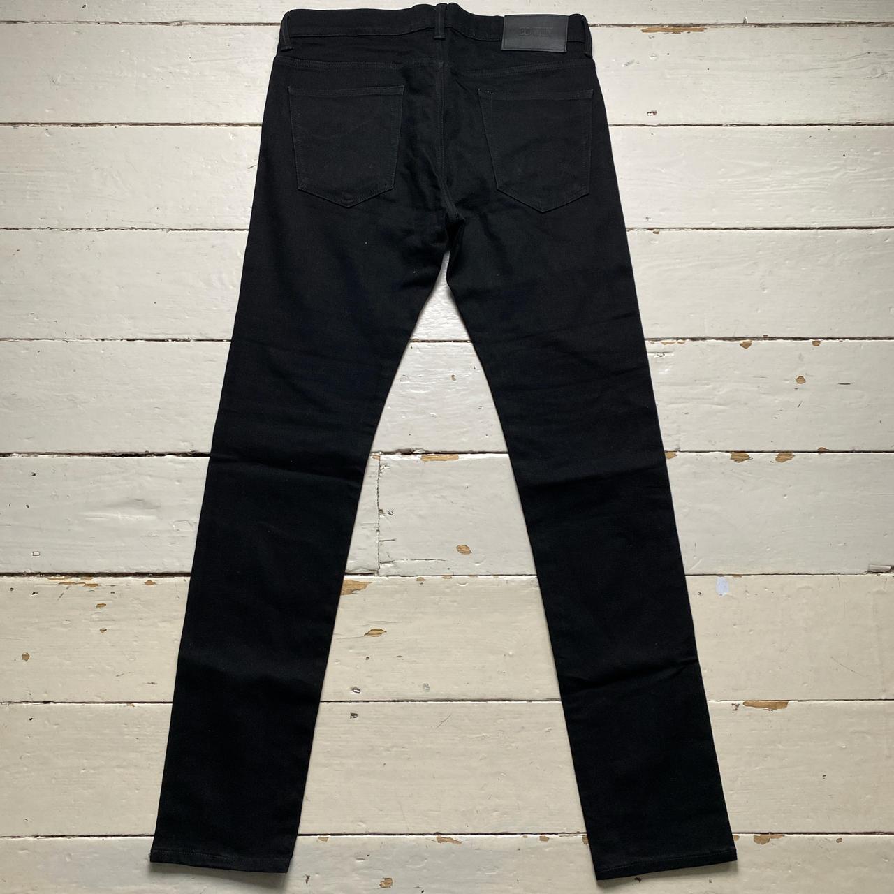 Edwin Ed-80 Jet Black Jeans