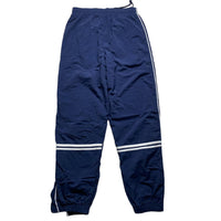 Nike Vintage y2k Swoosh Navy and White Shell Trackpant Bottoms (XS)