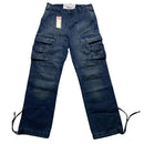 Criminal Damage Baggy Cargo Jeans Trousers (32W)