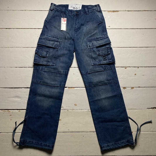 Criminal Damage Baggy Cargo Jeans Trousers