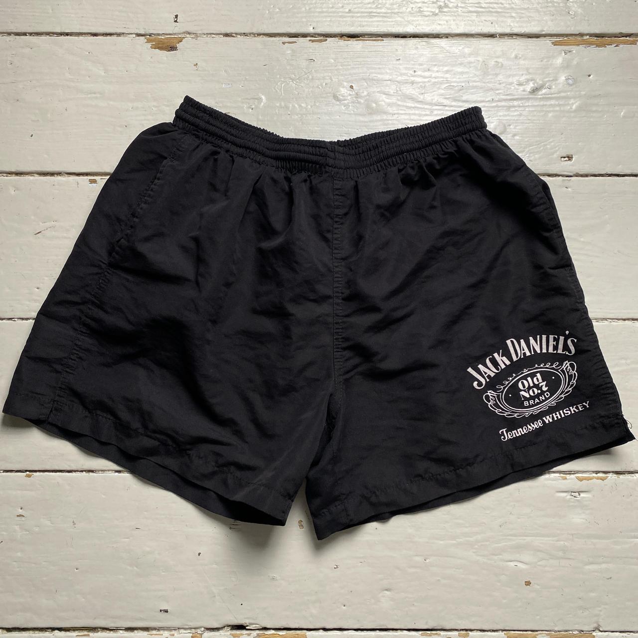 Jack Daniels Black and White Shell Shorts