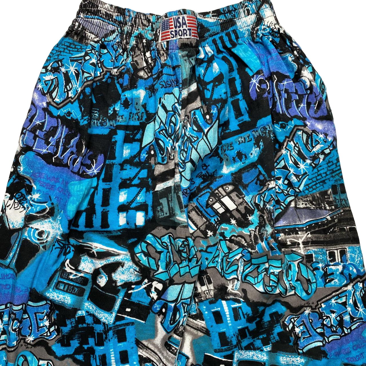 USA Sport New York Grafitti Blue Trousers (M)