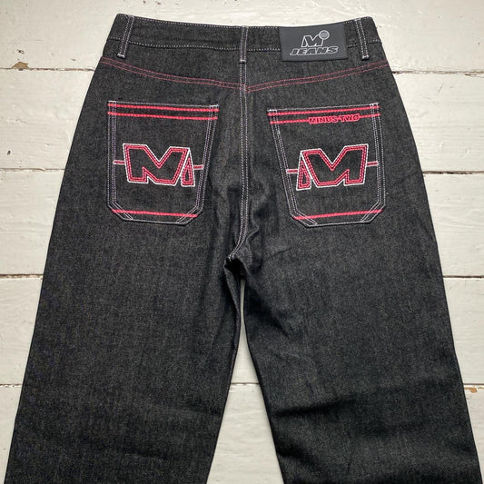 Minus Two Jeans Pink Embroidery Grey Jeans