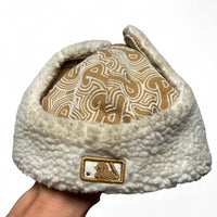 Philadelphia Phillies Sand Brown and White Dog Ear Trapper Hat