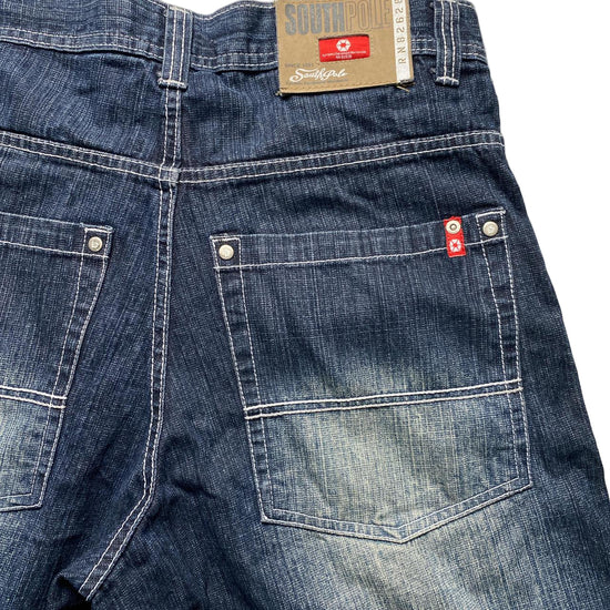 South Pole Vintage Baggy Stonewashed Jorts Jean Shorts (32W)