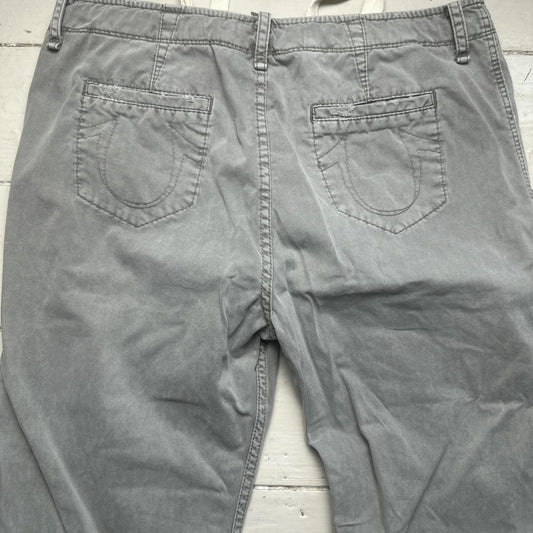 True Religion Grey Cargo Trousers