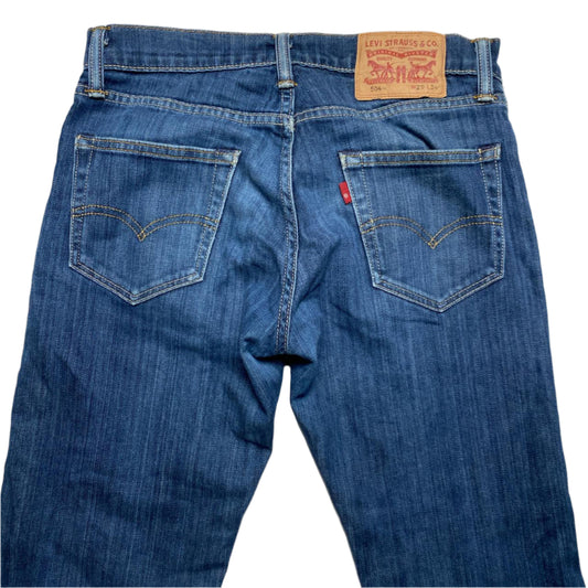 Levis 504 Slim Straight Navy Jeans (29W)