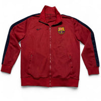 Barcelona Vintage Nike y2k Vintage Red and Yellow Tracksuit Jacket (L)