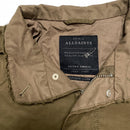 All Saints Military Distressed Womens Khaki Brown Jacket (XS)