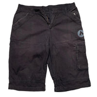 AirWalk Black ad Grey Cargo Shorts (W 36)
