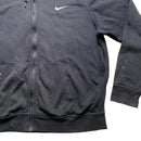 Nike Black and White Swoosh Hoodie (XL)