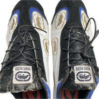 Marc Ecko Vintage Y2K Plimsole Trainers White Black and Blue (UK 9)