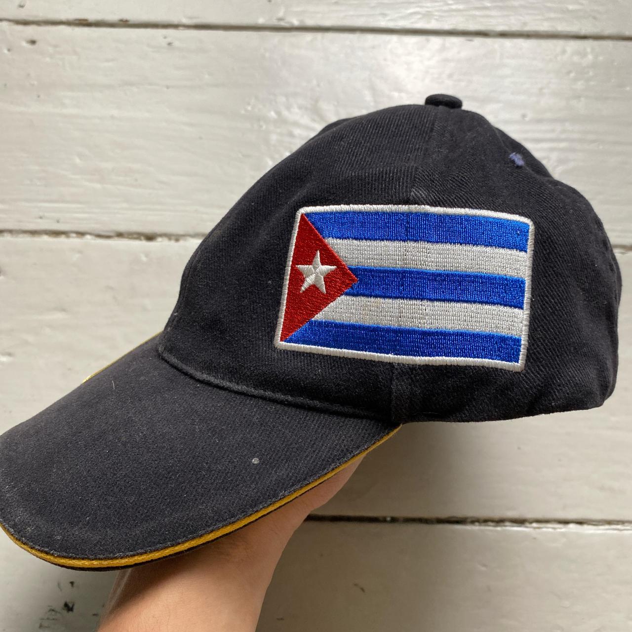 Cuba Batos Vintage Baseball Cap Black and Gold