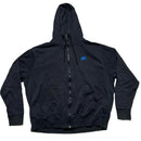 Nike Black and Blue Swoosh Hoodie (XL)