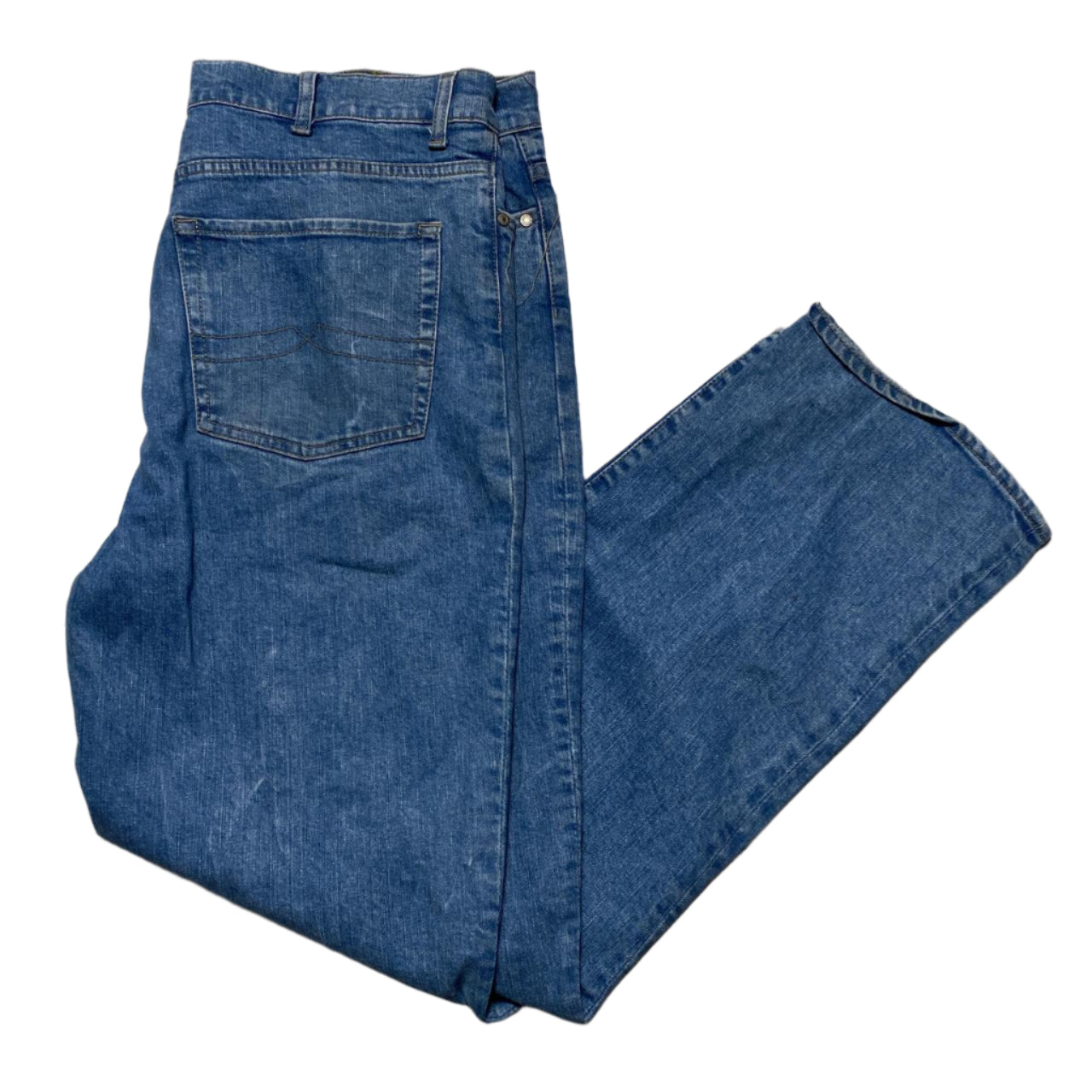 Easy Baggy Denim Blue Jeans (W 36)