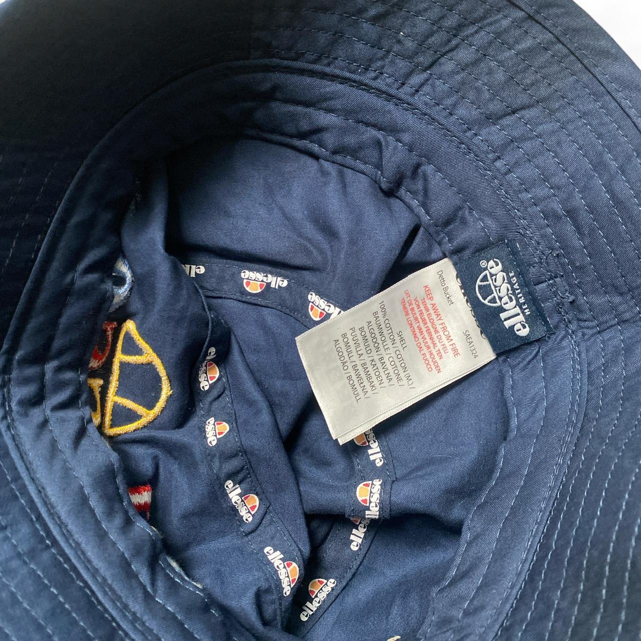 Ellesse Navy Multi Colour Logo Bucket Hat