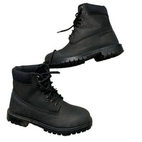 Dickies Black Leather Boots (UK 8)