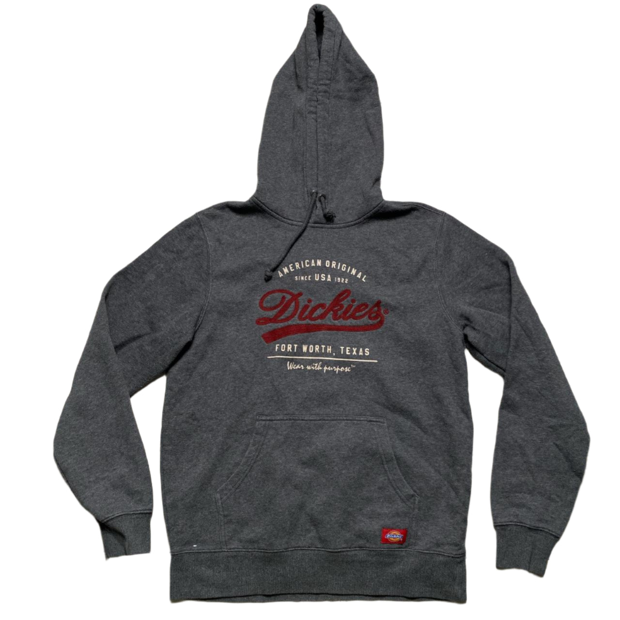 Dickies Grey and Red Hoodie (M)
