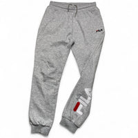 Fila Grey Slim Straight Big Spellout Joggers (M)