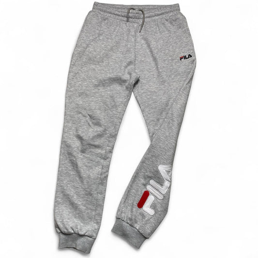 Fila Grey Slim Straight Big Spellout Joggers (M)