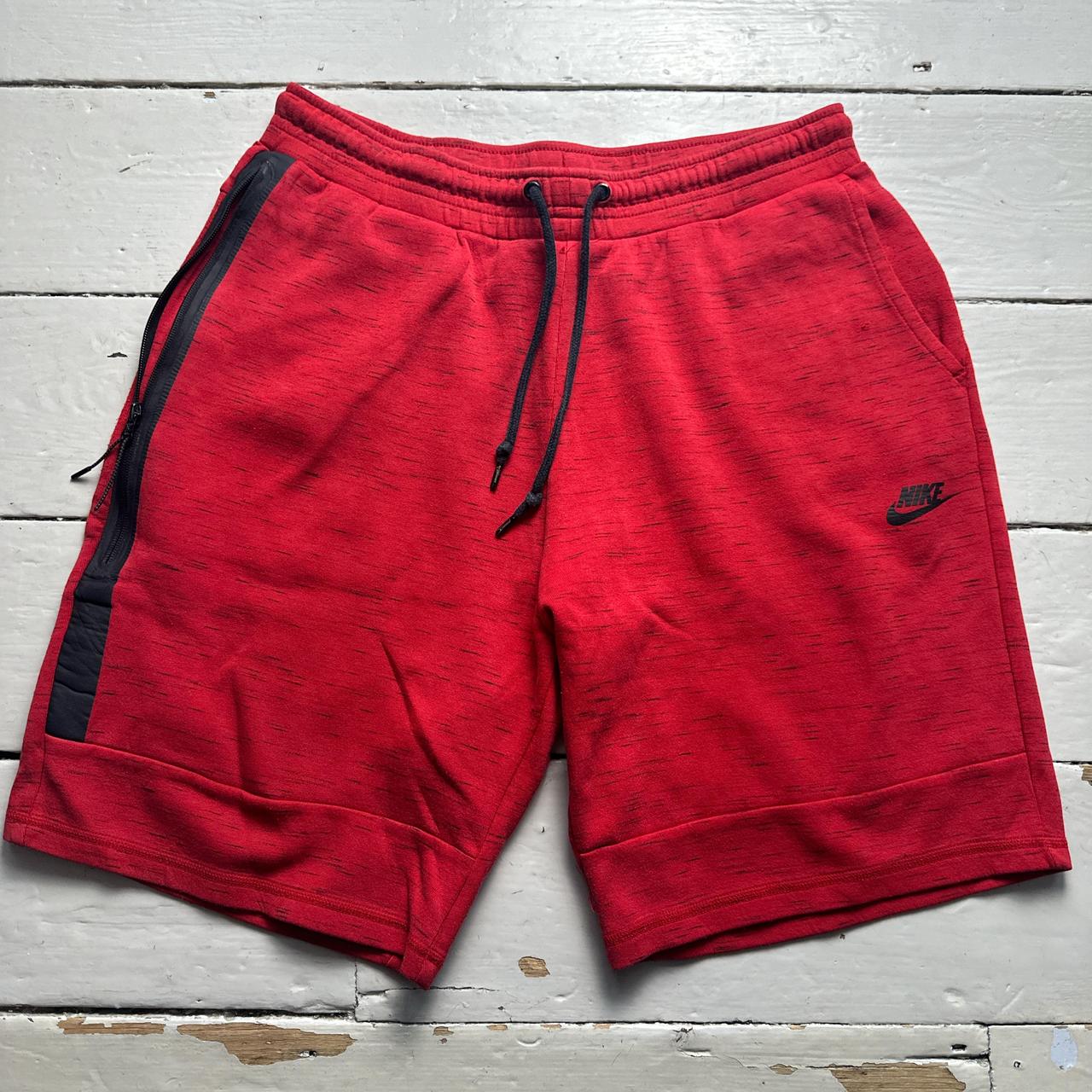 Nike Tech Fleece Red Shorts