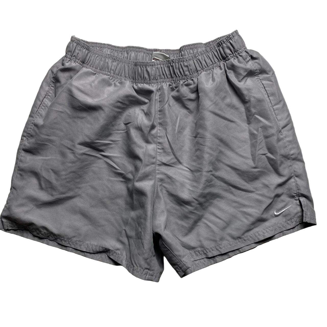 Nike Swoosh Silver Womens Shorts (L)