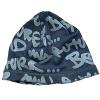 B Side Wale Adeyemi Blue Graffiti Beanie Hat
